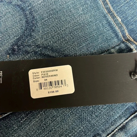 NWT Edwin Pixie 9” Mid Rise Skinny Jeans Color Nevermind Size 34 Anthropology - Picture 10 of 16